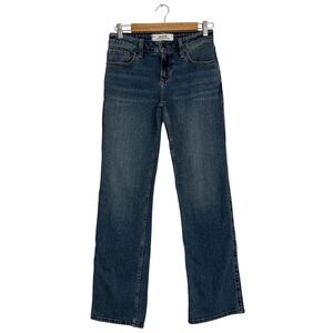 Hollister Low Rise Relaxed Straight Leg Jeans Denim Womens W25 Long‎ Blue